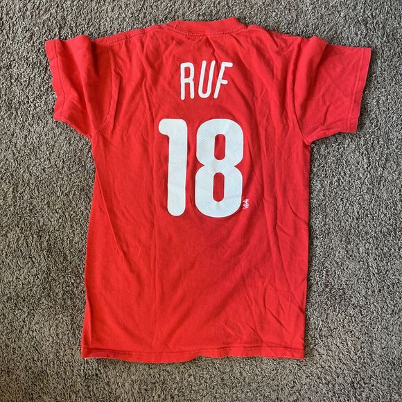 Philadelphia Phillies Shirt Adult Small Red MLB Baseball Darin Ruf - Picture 7 of 7